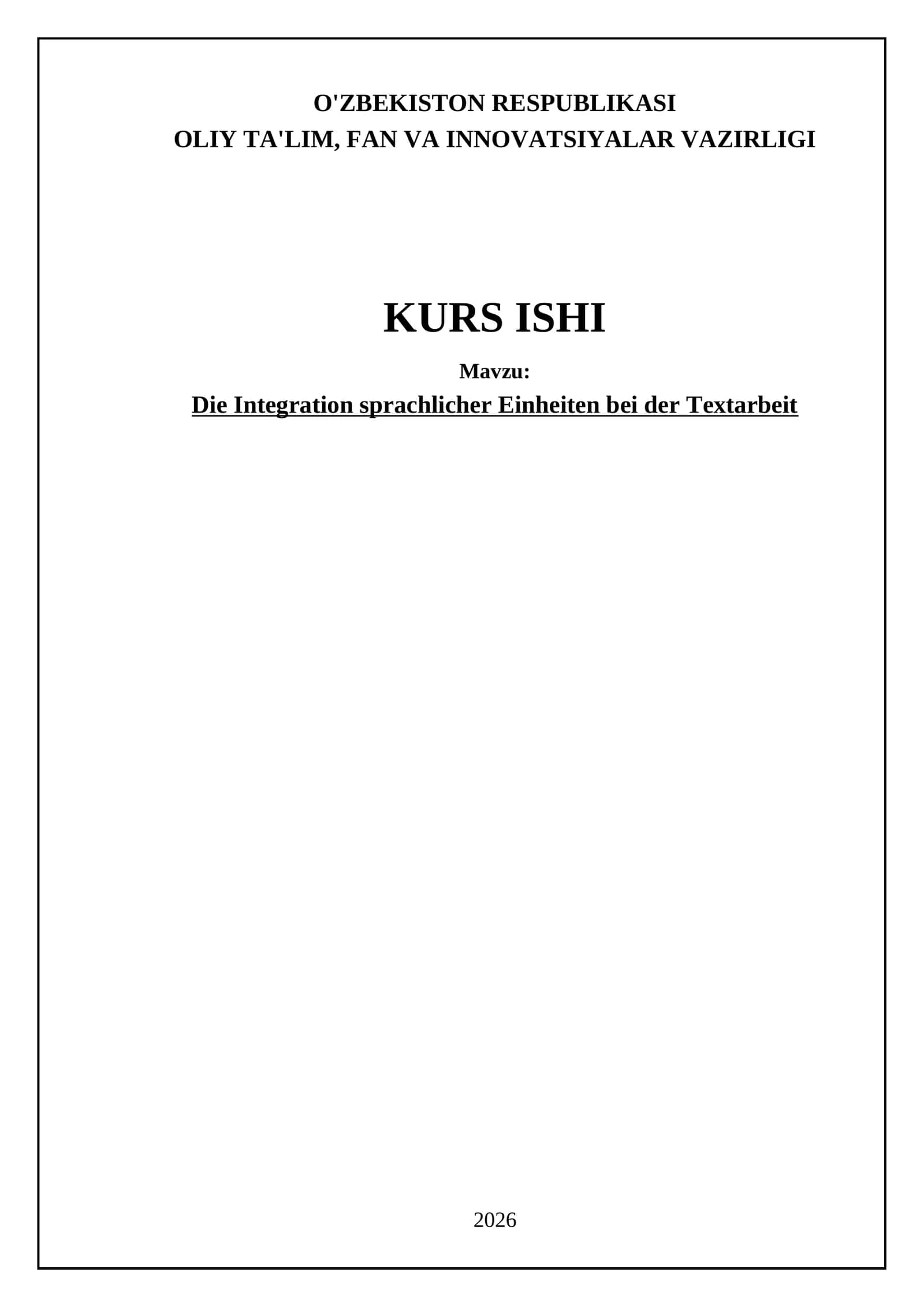 Die Integration sprachlicher Einheiten bei der Textarbeit