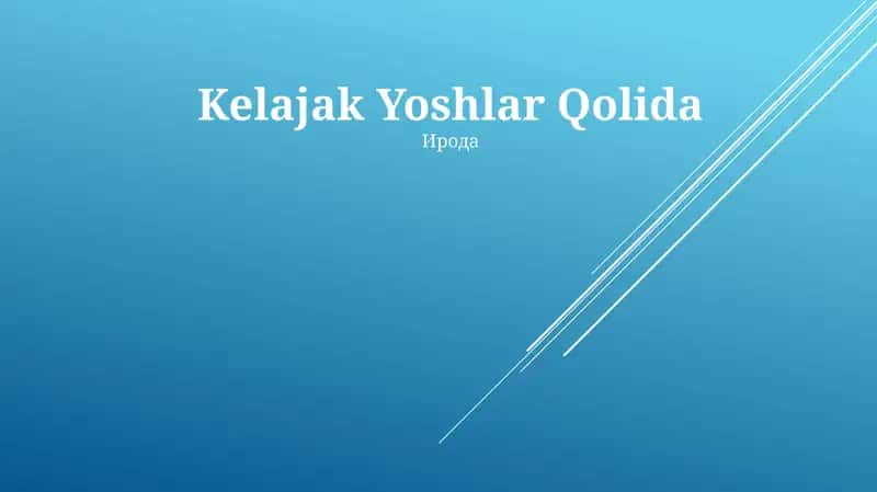 Kelajak Yoshlar Qolida