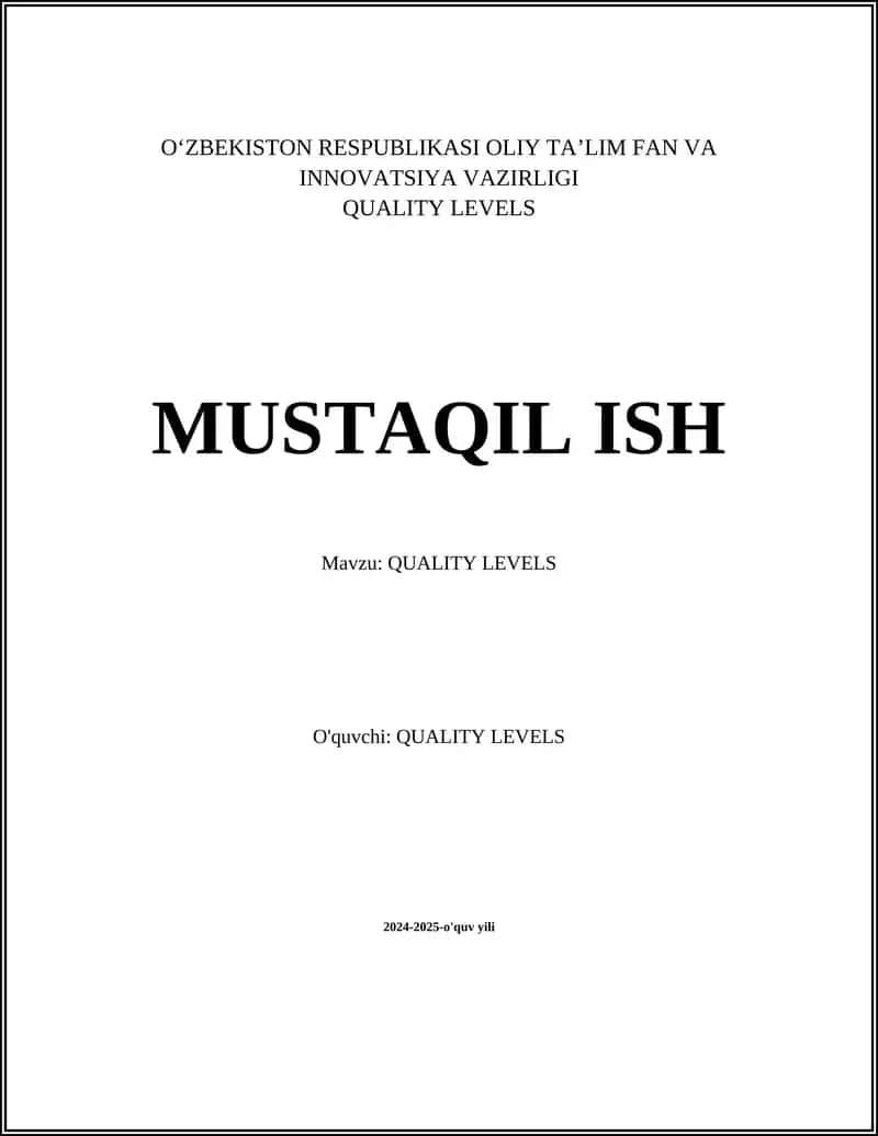 Sifat darajalari tushunchasi