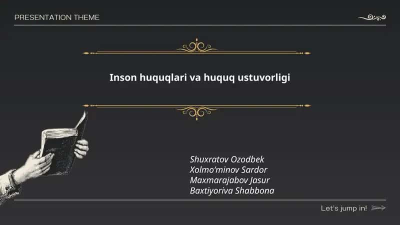 Inson huquqlari va huquq ustuvorligi