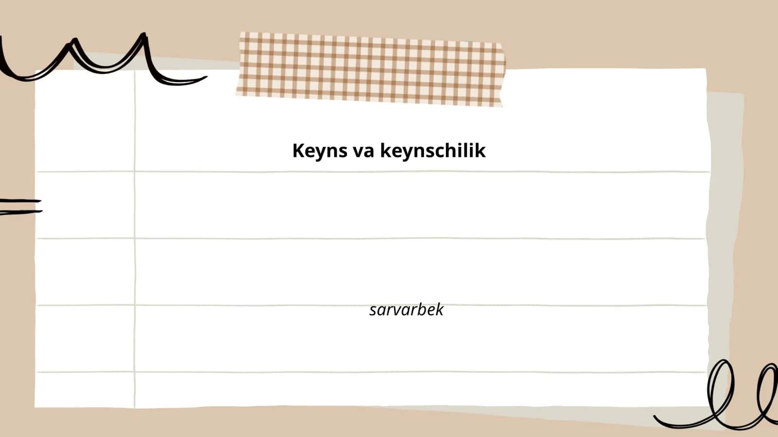 Keyns va keynschilik