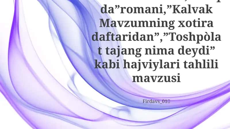 Toshpòlat tajang nima deydi