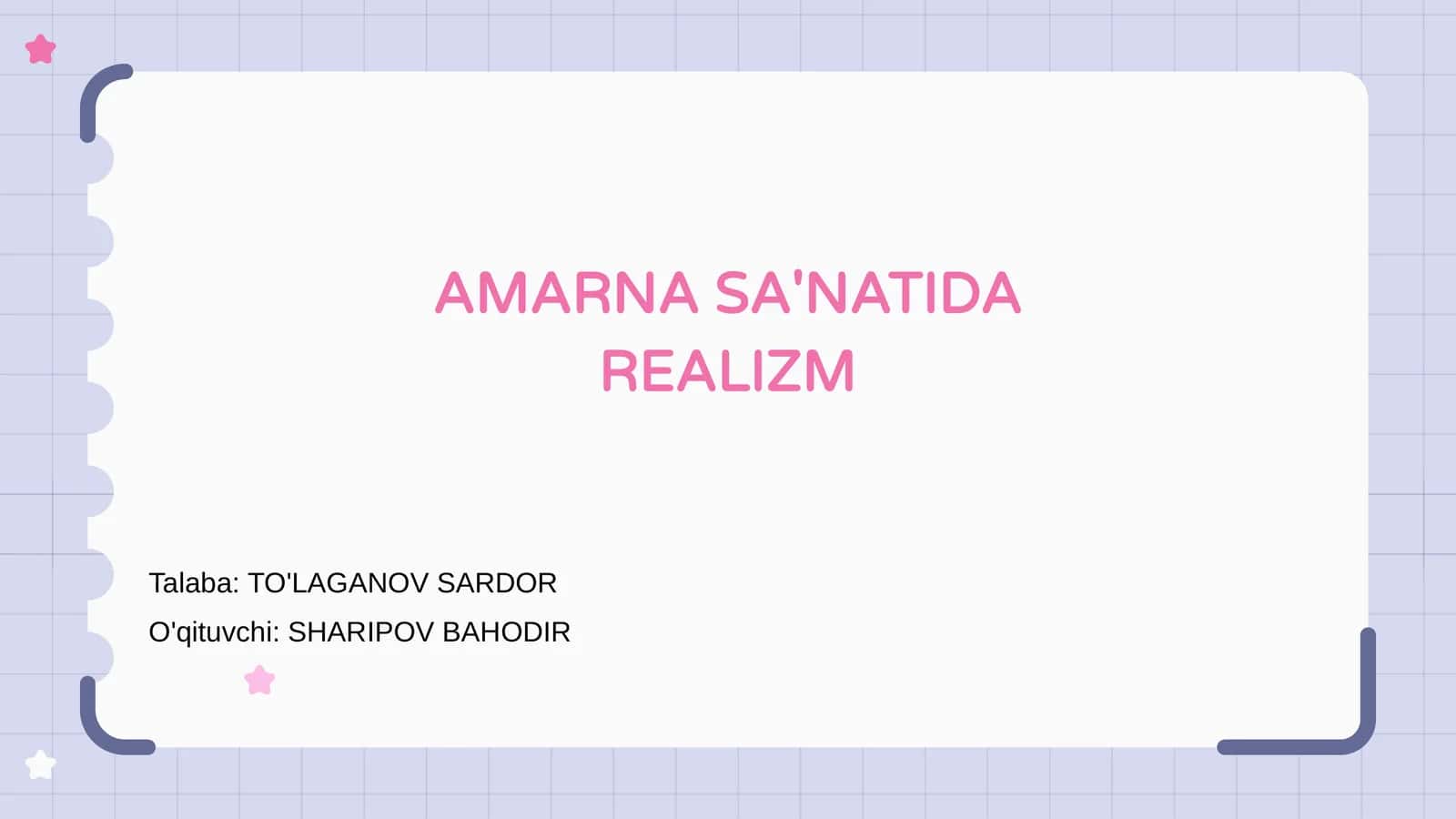AMARNA SA'NATIDA REALIZM