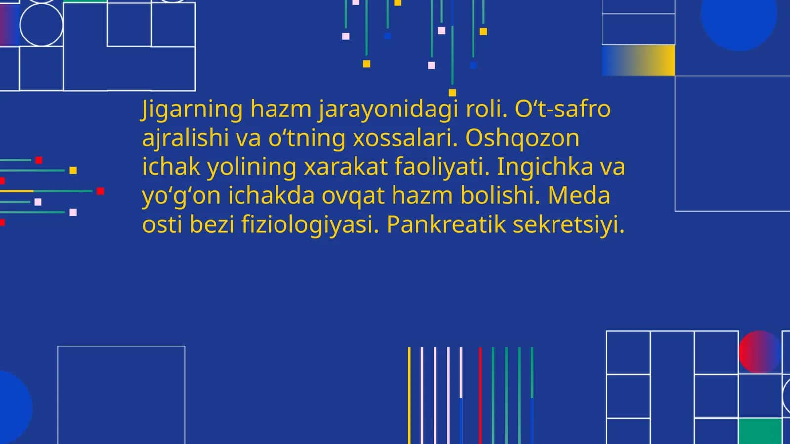 Jigarning hazm jarayonidagi roli