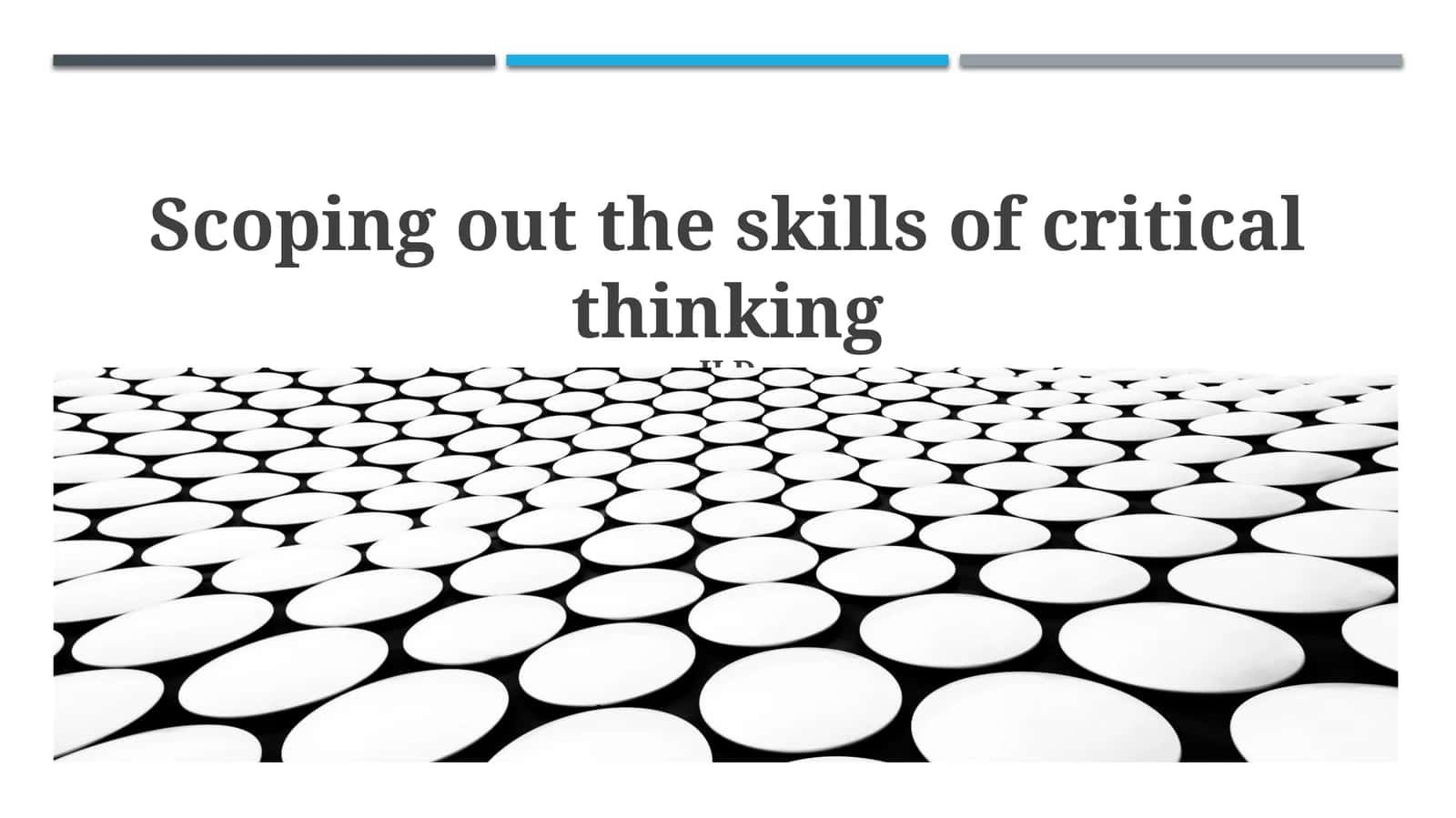 Scoping out the skills of critical thinking
