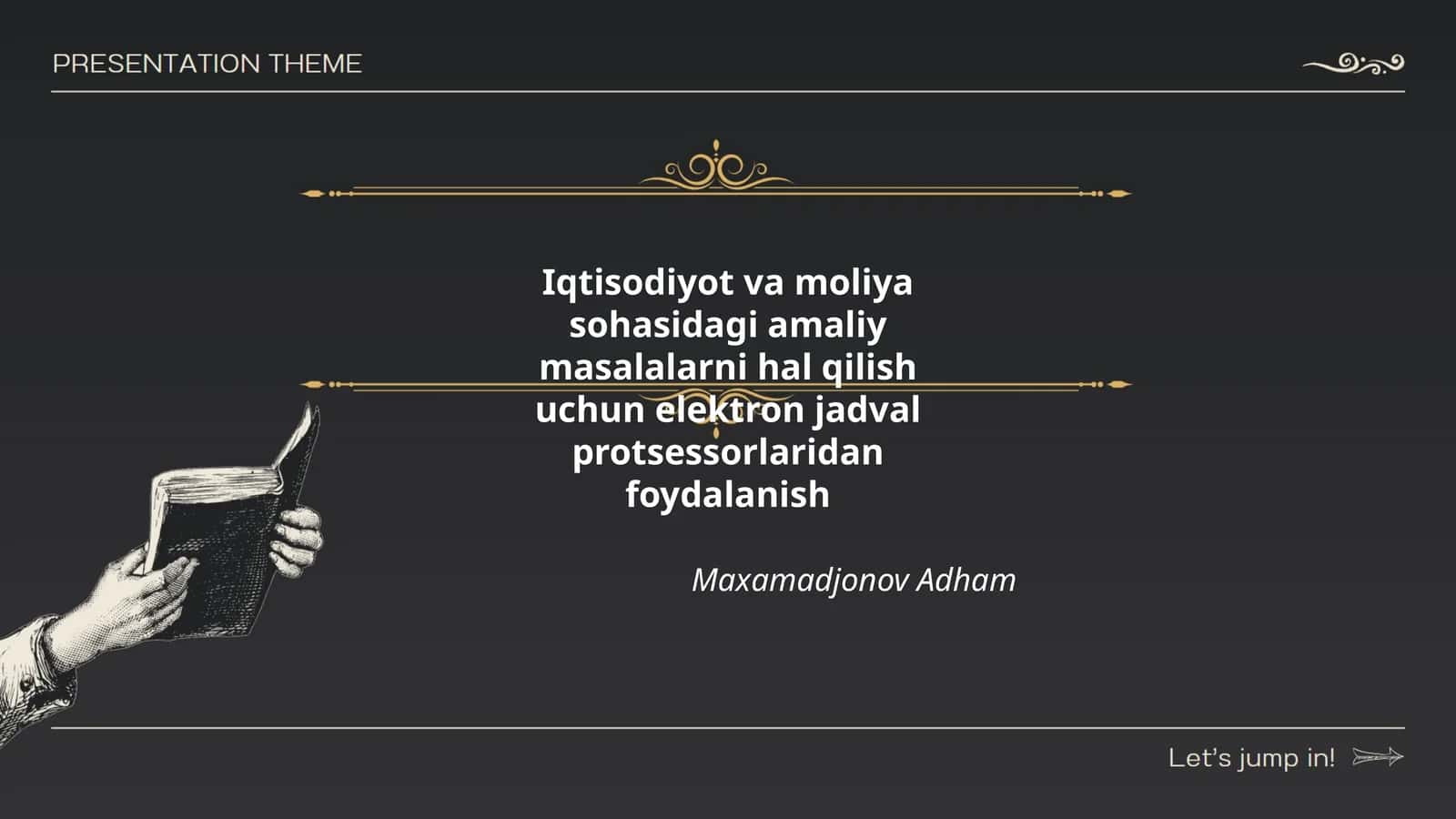 Elektron jadval protsessorlariga kirish va asosiy tushunchalar