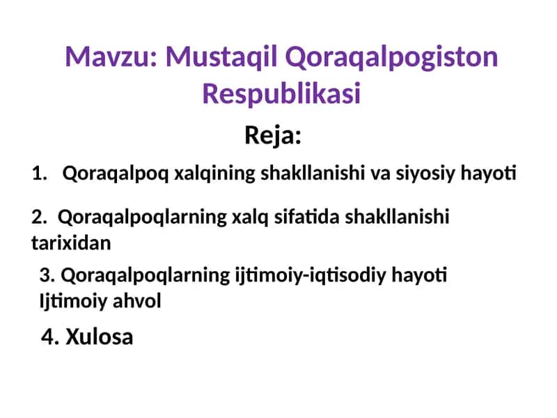 Mustaqil Qoraqalpogiston Respublikasi