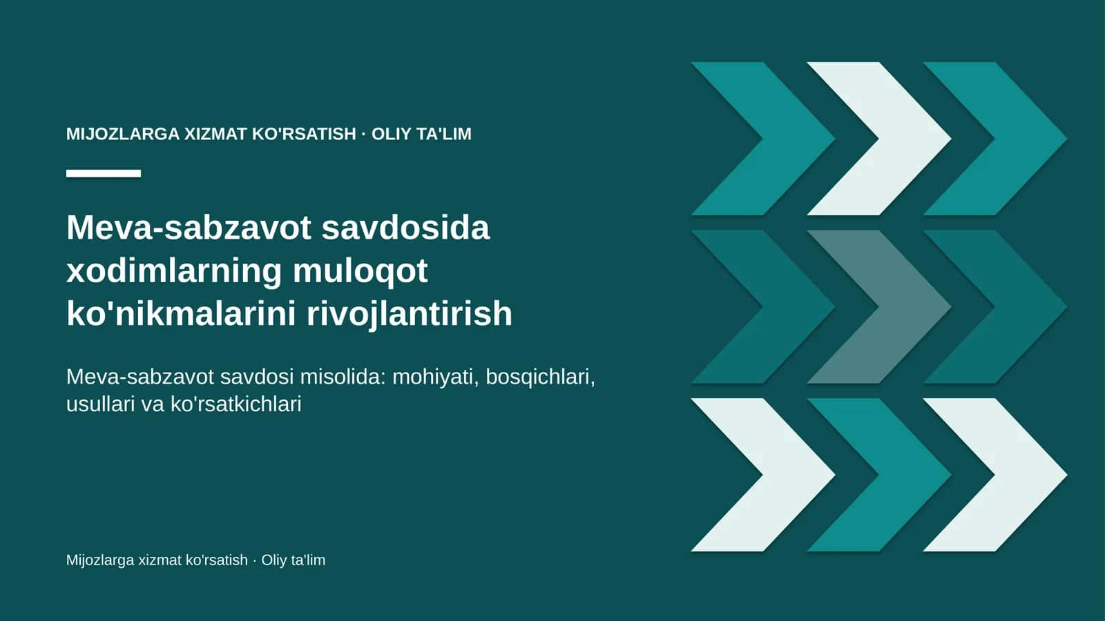 meva sabzavot savdosida xodimlarning muloqot ko'nikmalarini rivojlantirish 5210