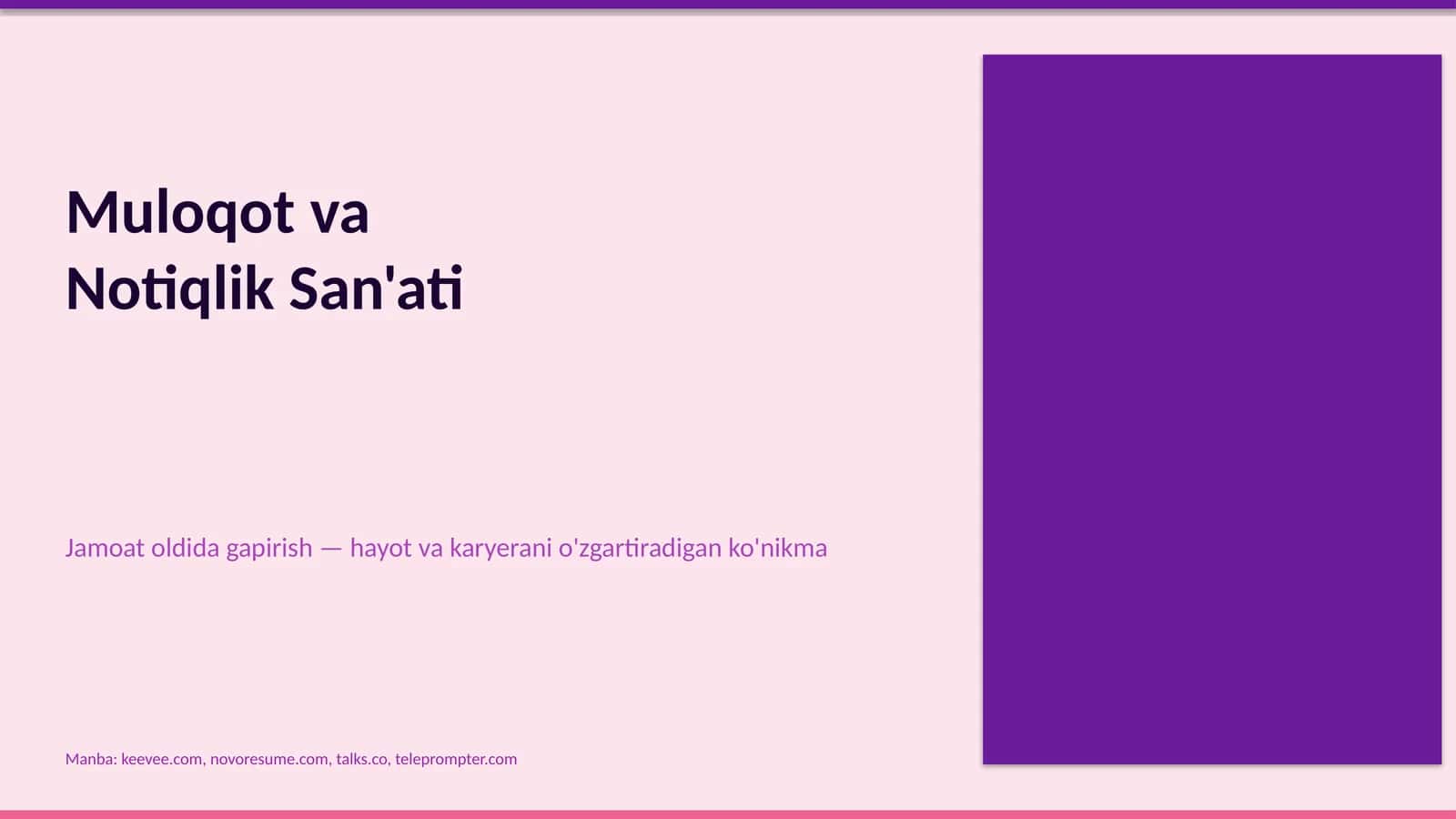 Notiqlik San'ati