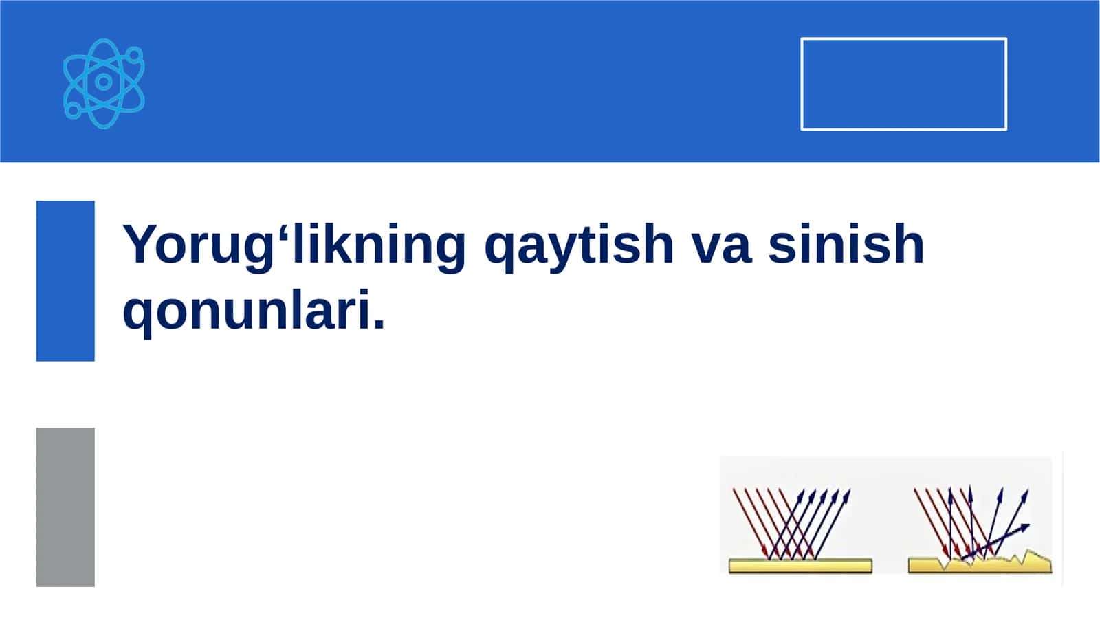Yorug‘likningqaytish vasifalari