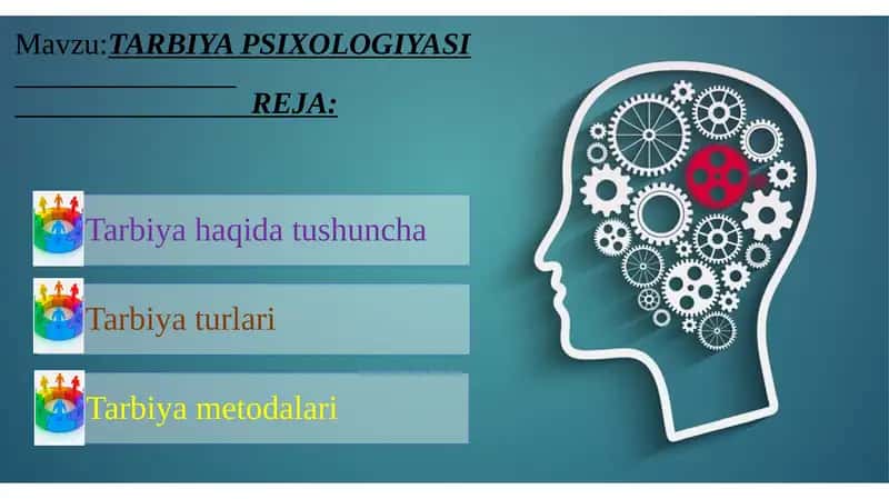 TARBIYA PSIXOLOGIYASI