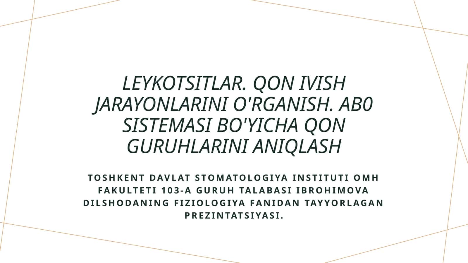 Leykotsitlar haqida tushuncha