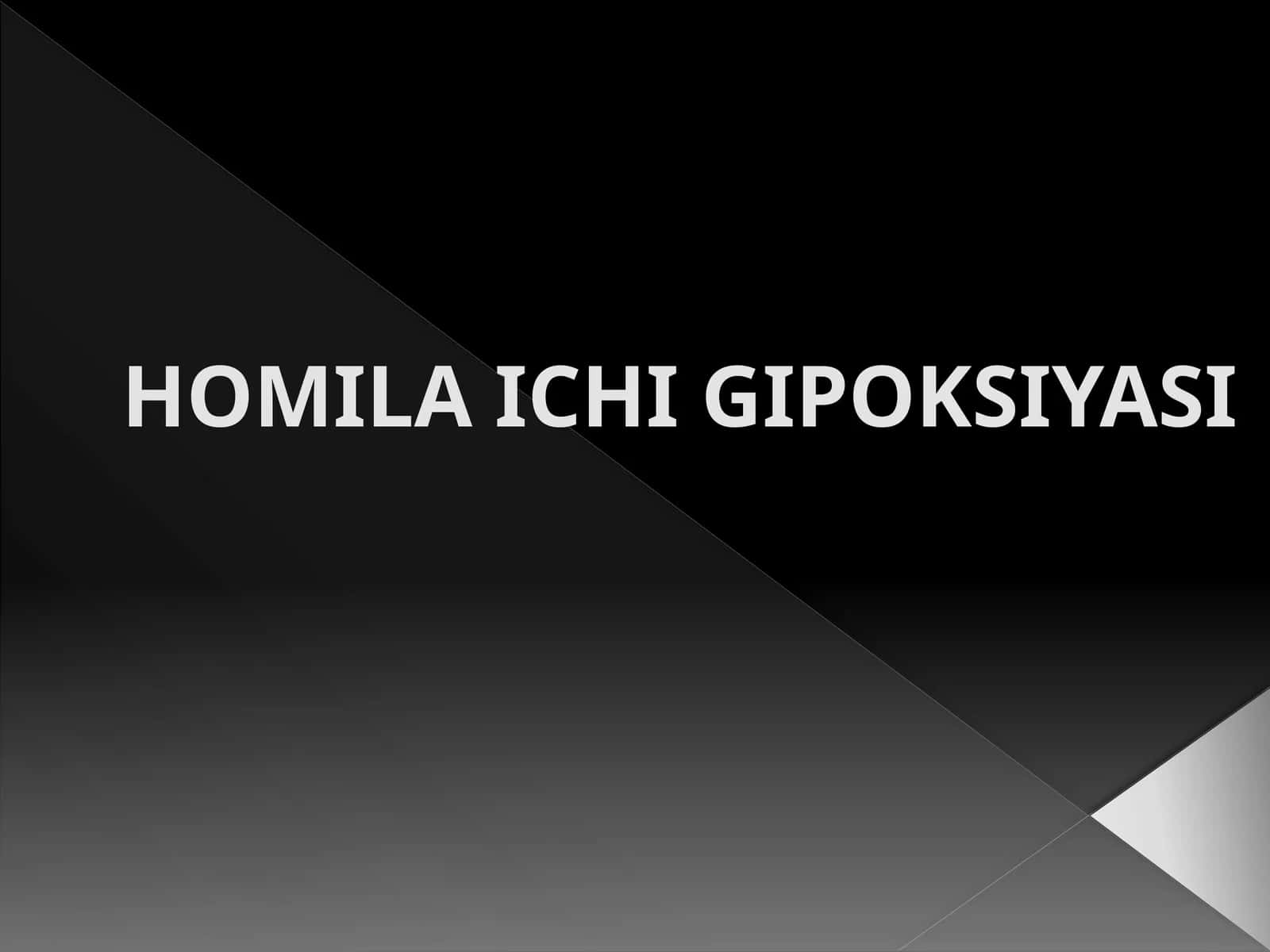 HOMILA ICHIGIPOKSIYASI