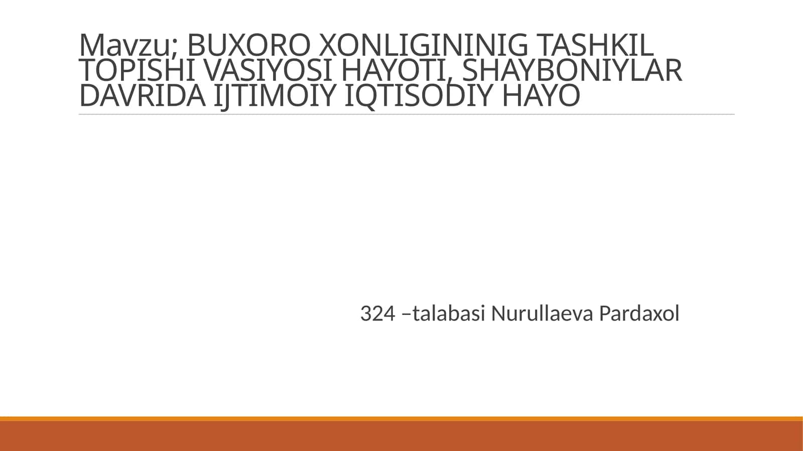 BUXORO XONLIGININIG TASHKIL TOPISHI VASIYOSI HAYOTI, SHAYBONIYLAR DAVRIDA IJTIMOIY IQTISODIY HAYO