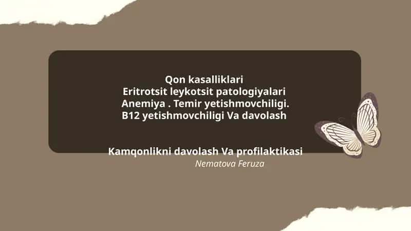 Qon kasalliklari