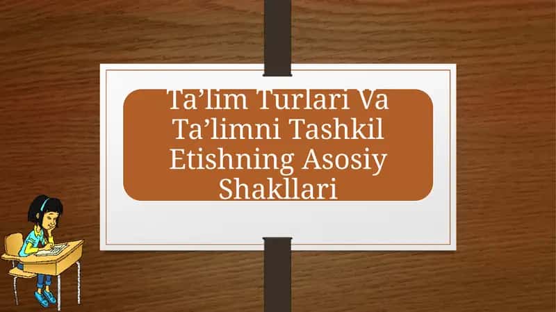 TA’LIM TUSHUNCHASI