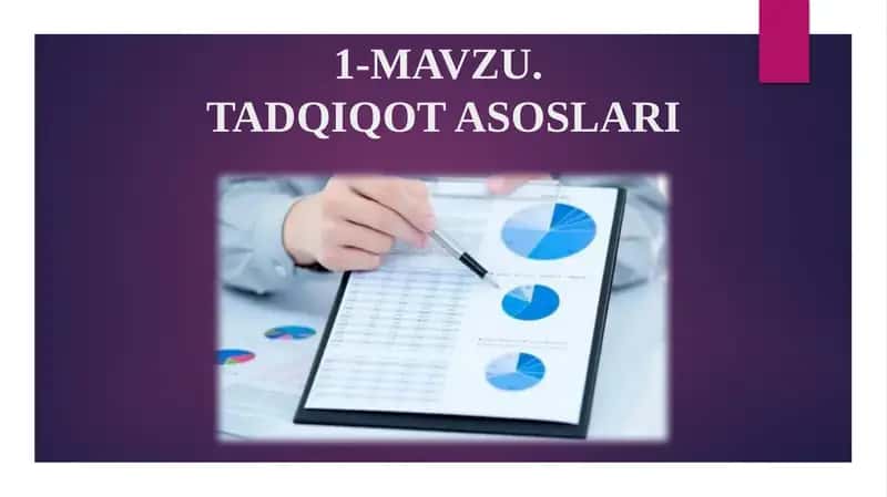TADQIQOT ASOSLARI