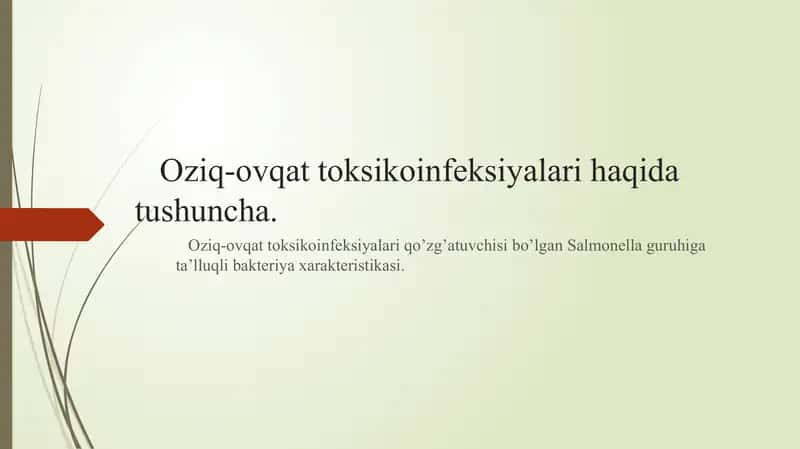 Oziq-ovqat toksikoinfeksiyalari