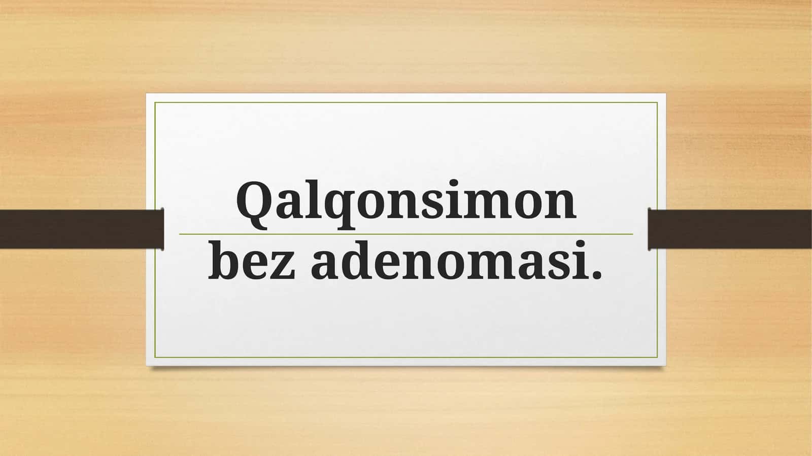 Qalqonsimon bez adenomasi
