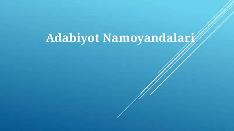AdabiyotNamoyandalari