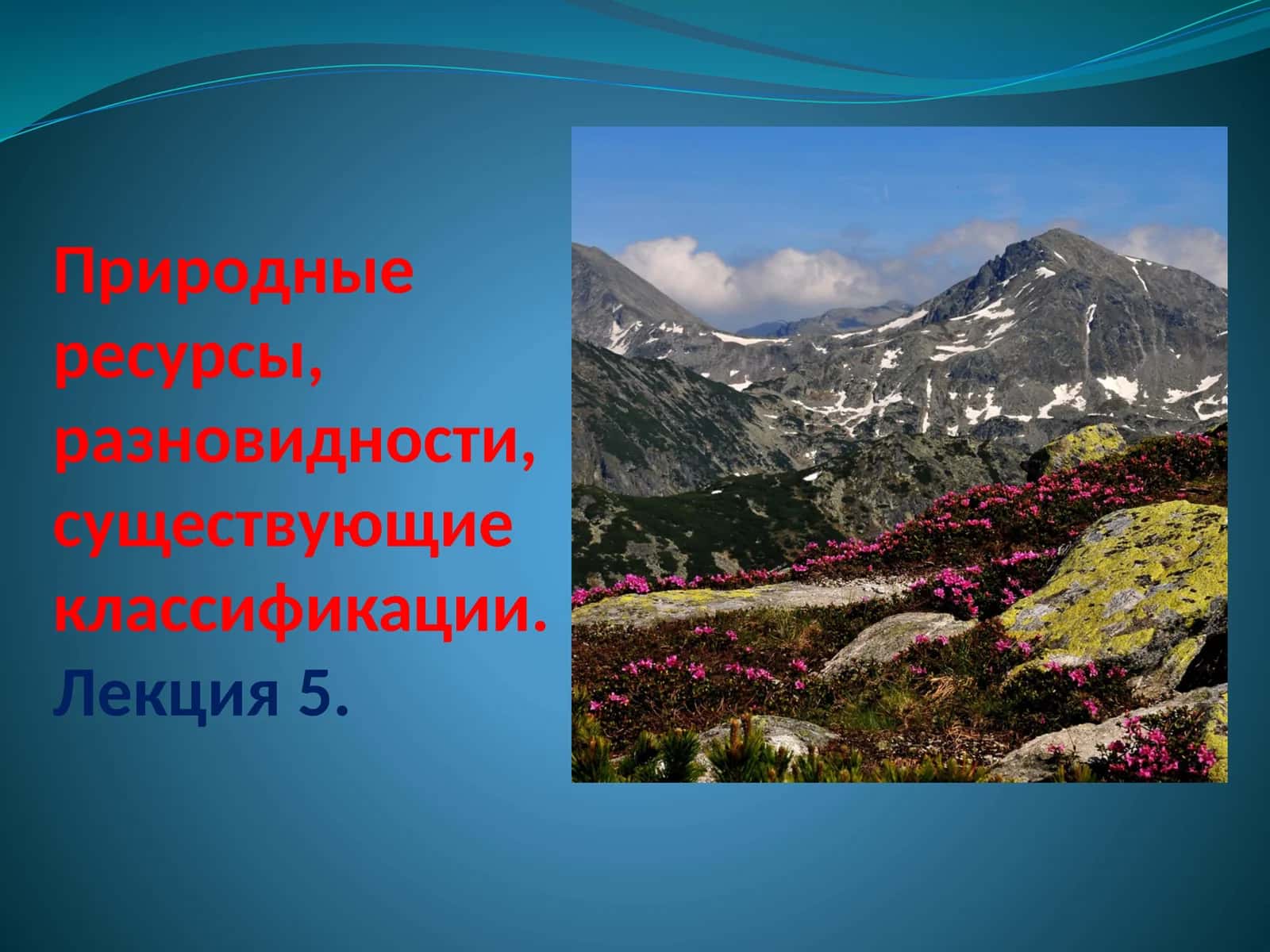 Природные ресурсы, разновидности, существующие классификации