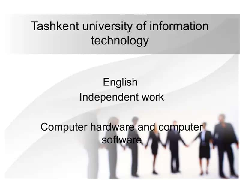 Computer Hardware and Software