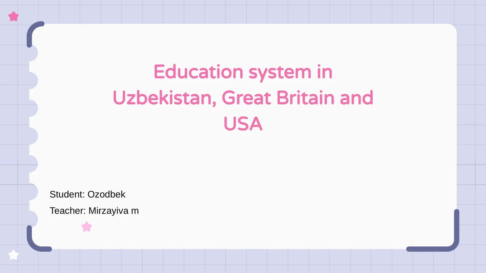 Overview of Uzbekistan's Education System