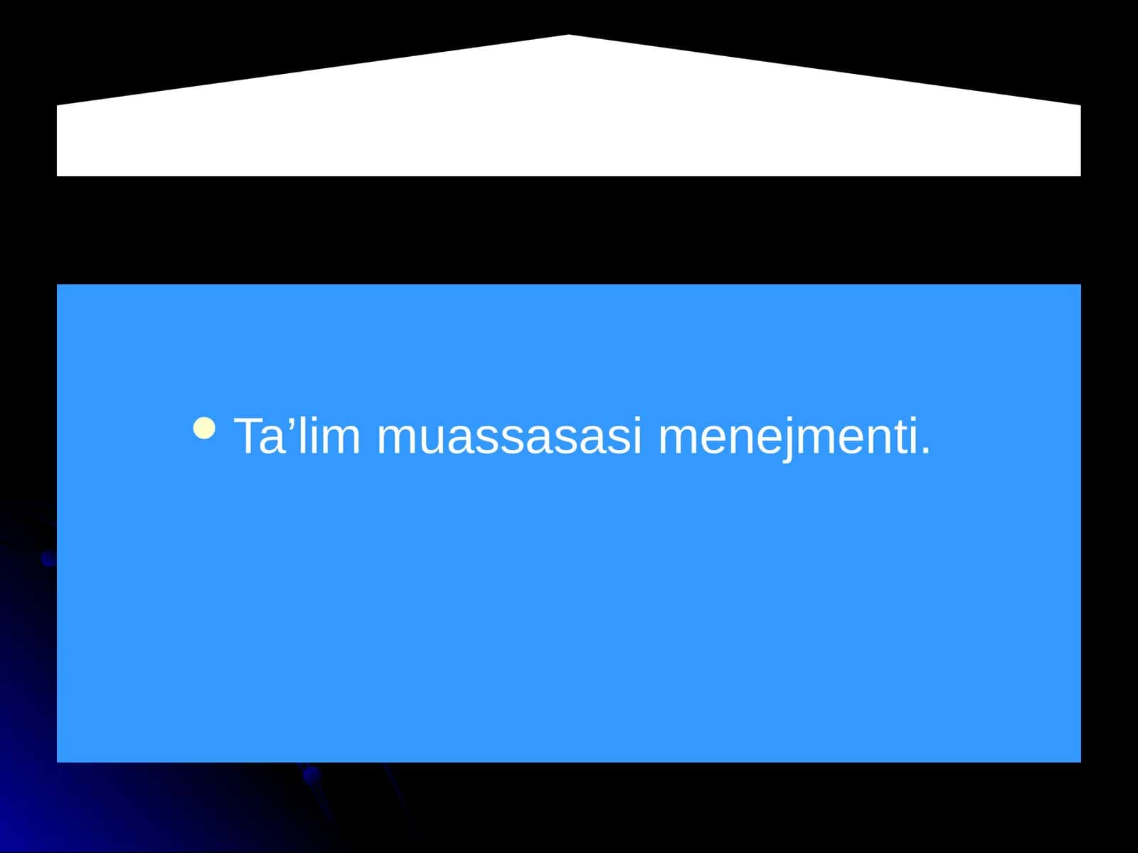 Ta’lim muassasasi menejmenti