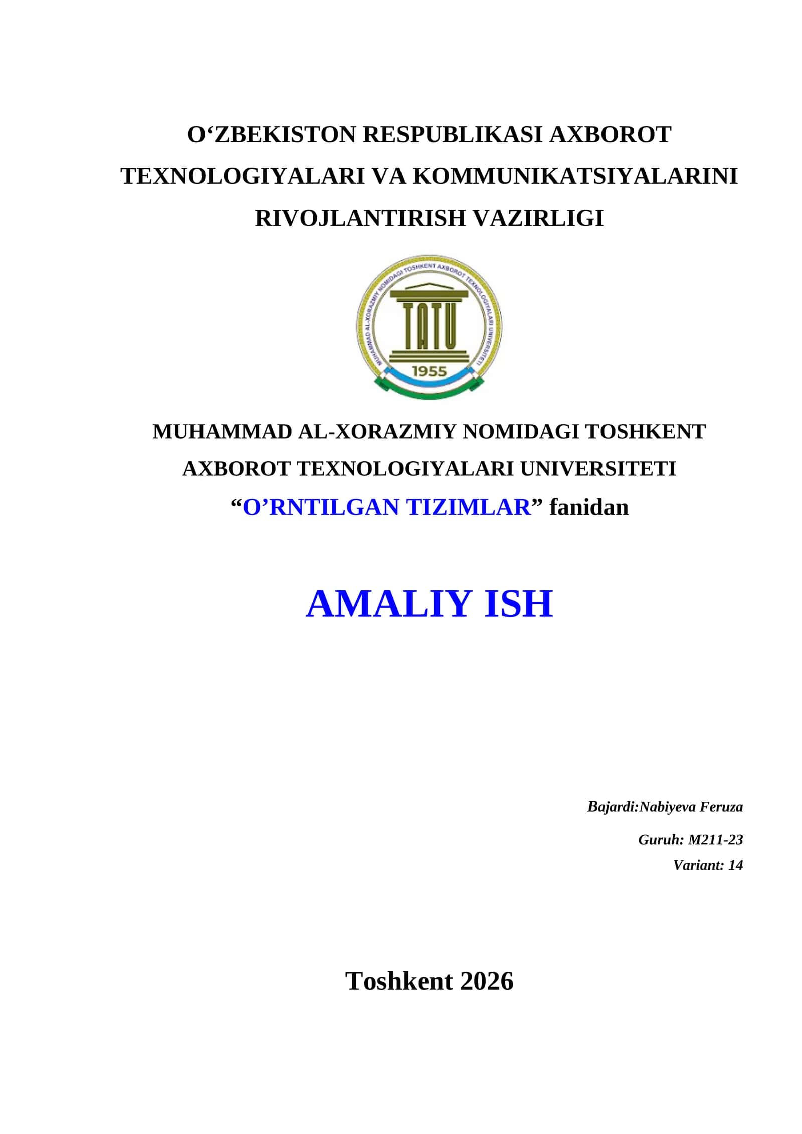 MA’LUMOTLARNI YUKLAB OLISH. MA’LUMOTLARNI IMPORT VA EKSPORT QILISH USULLARI (PANDAS, IMPORTDATA)