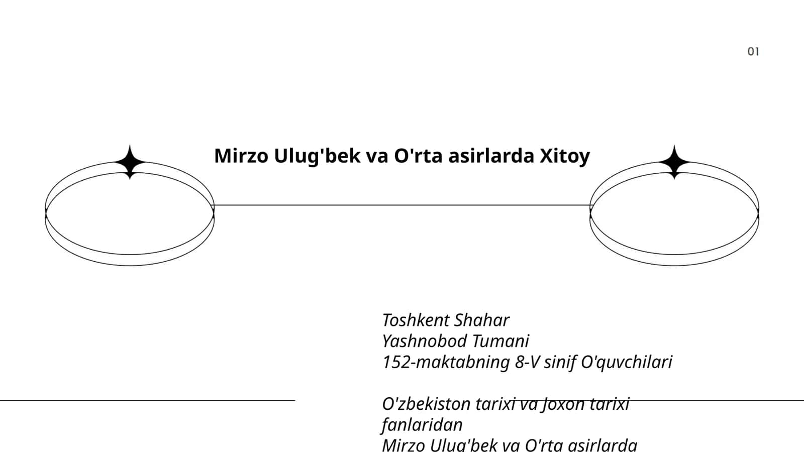 Mirzo Ulug'bek va O'rta asirlarda Xitoy