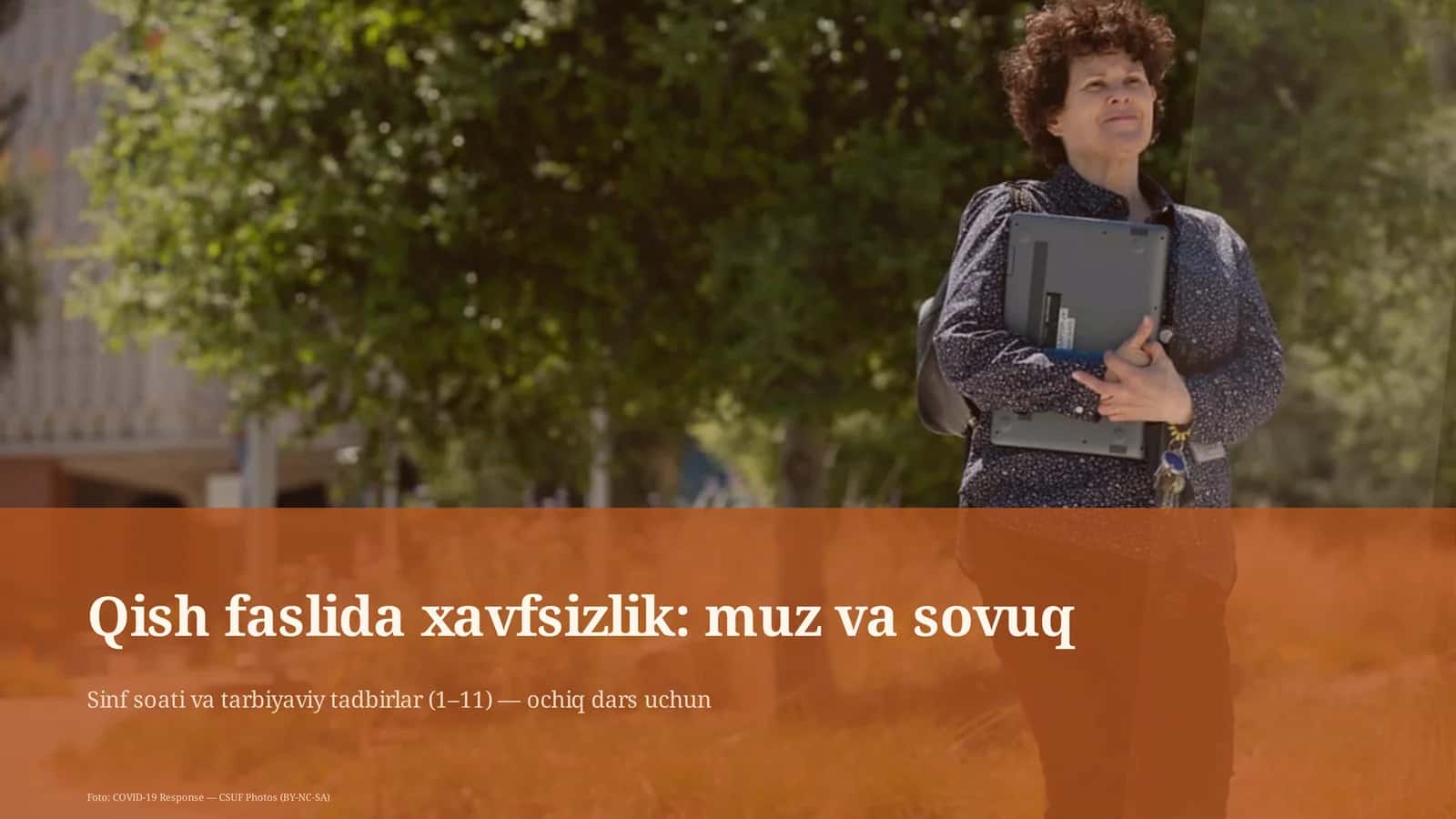 Qish faslida xavfsizlik: muz va sovuq