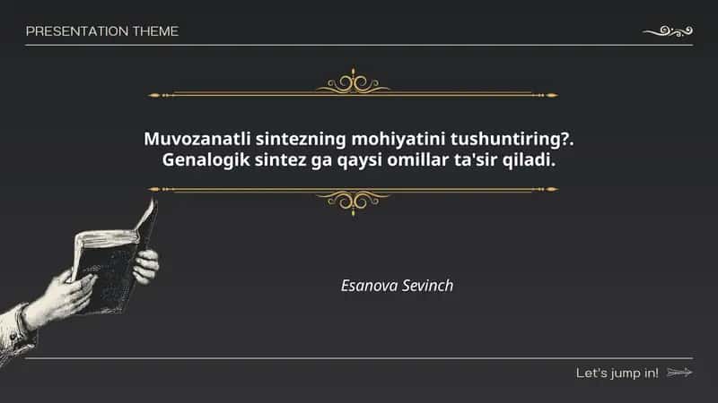 Muvozanatli sintez