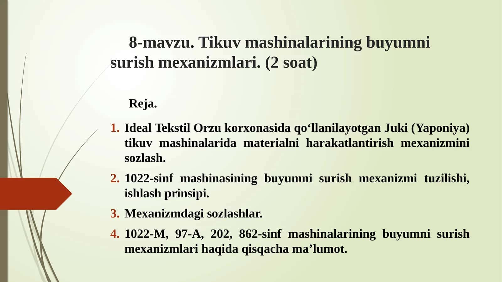 Tikuvmashinalarining buyumnisu