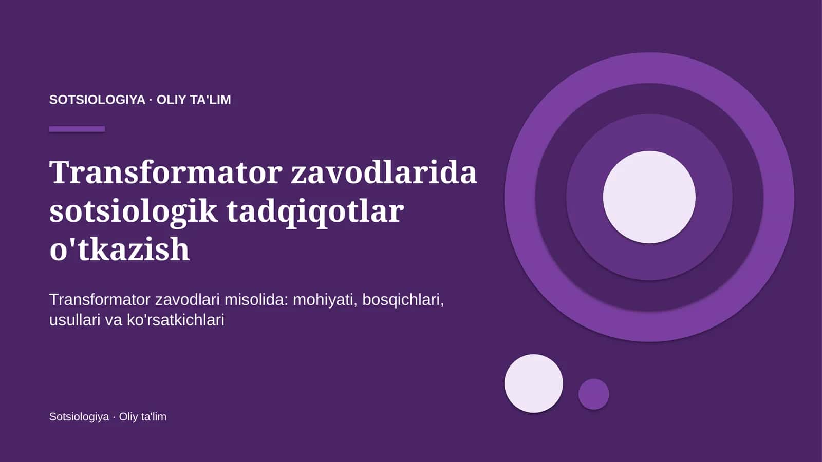 transformator zavodlarida sotsiologik tadqiqotlar o'tkazish 8421