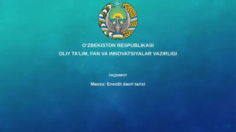 Eneolit davri tarixi