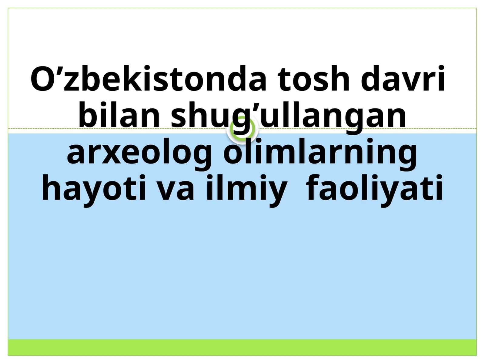 Foydalangan adabiyolar ro’yxati