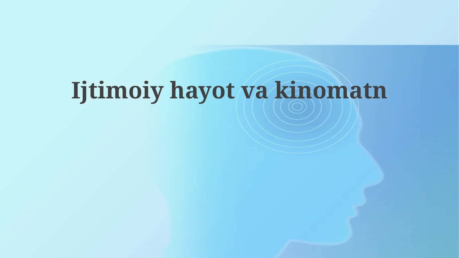 Ijtimoiy hayot