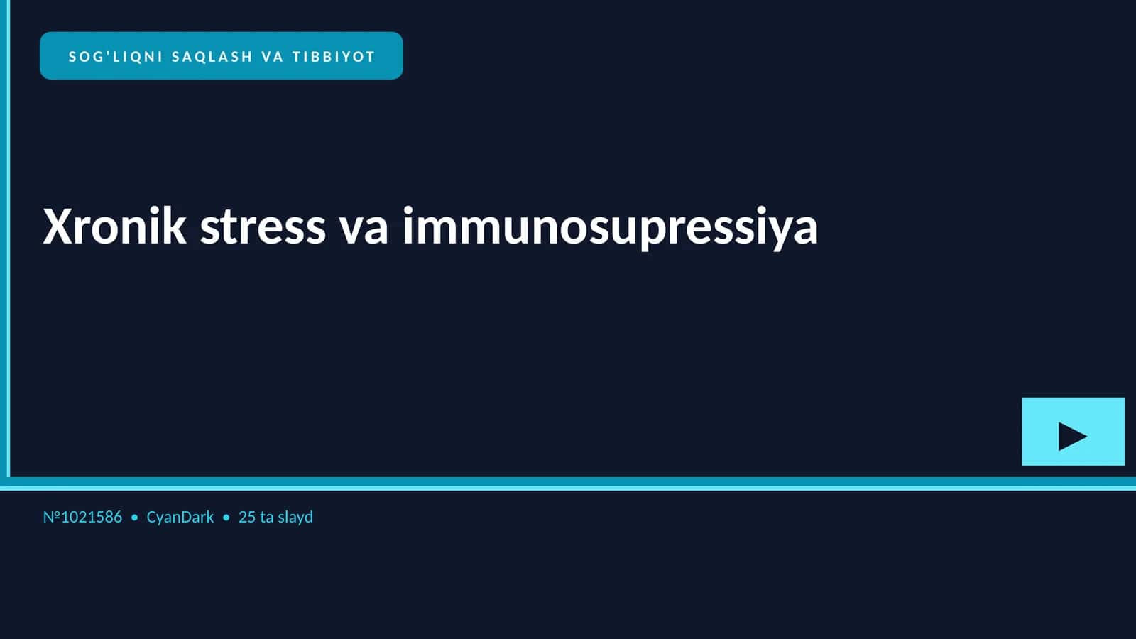 Xronik stress va immunosupressiya