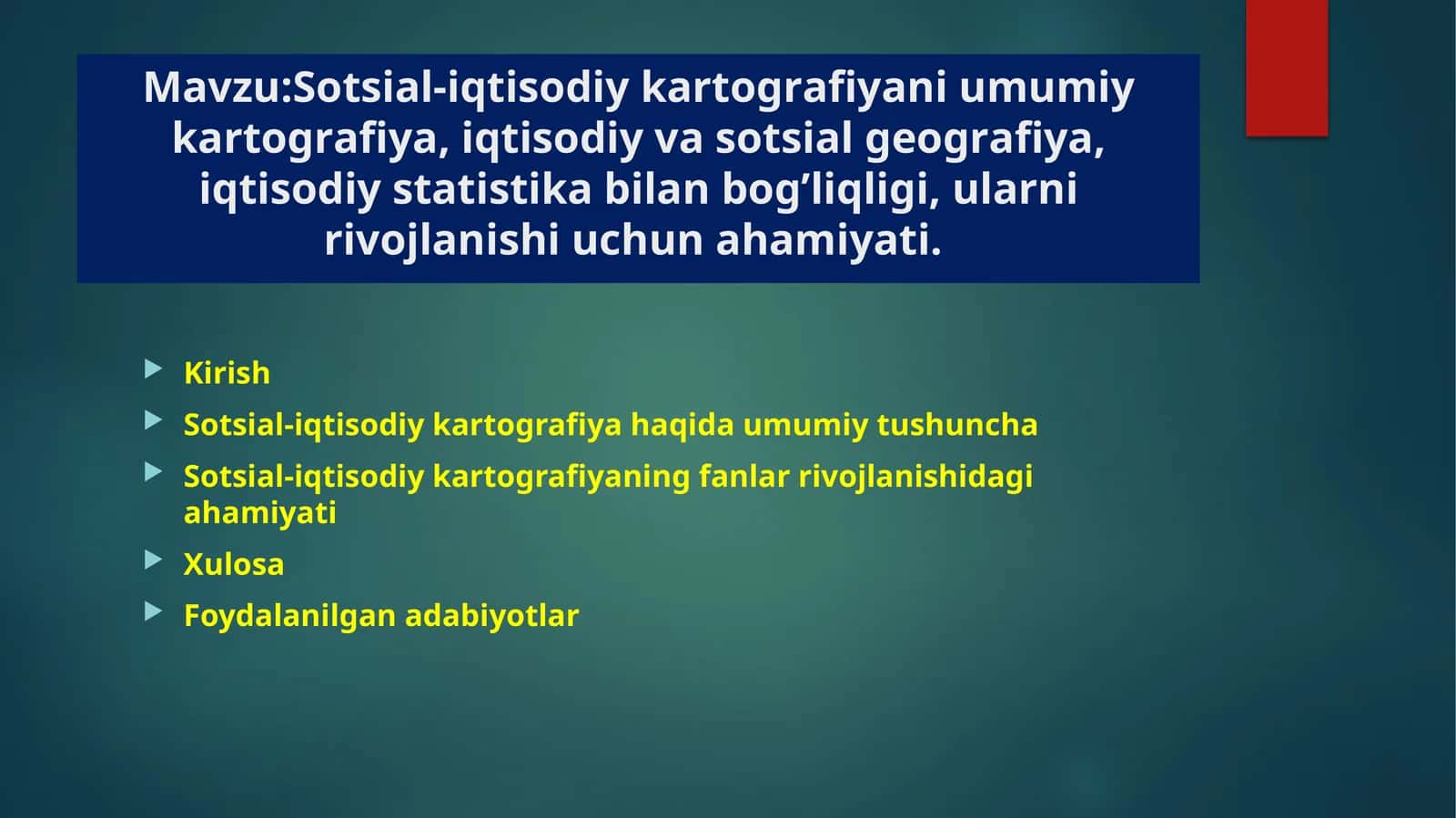Sotsial-iqtisodiy kartografiya