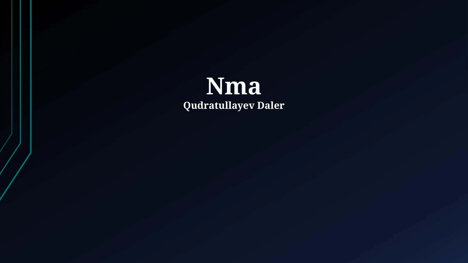 Ta'rif va Qo'llanilishi