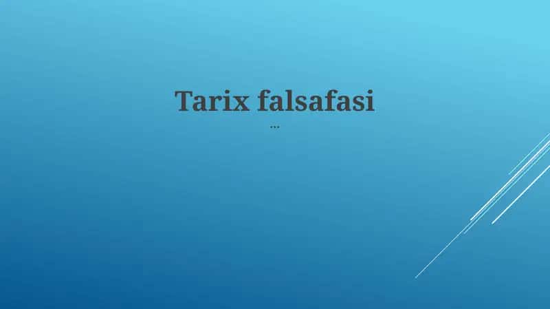 Tarix falsafasi