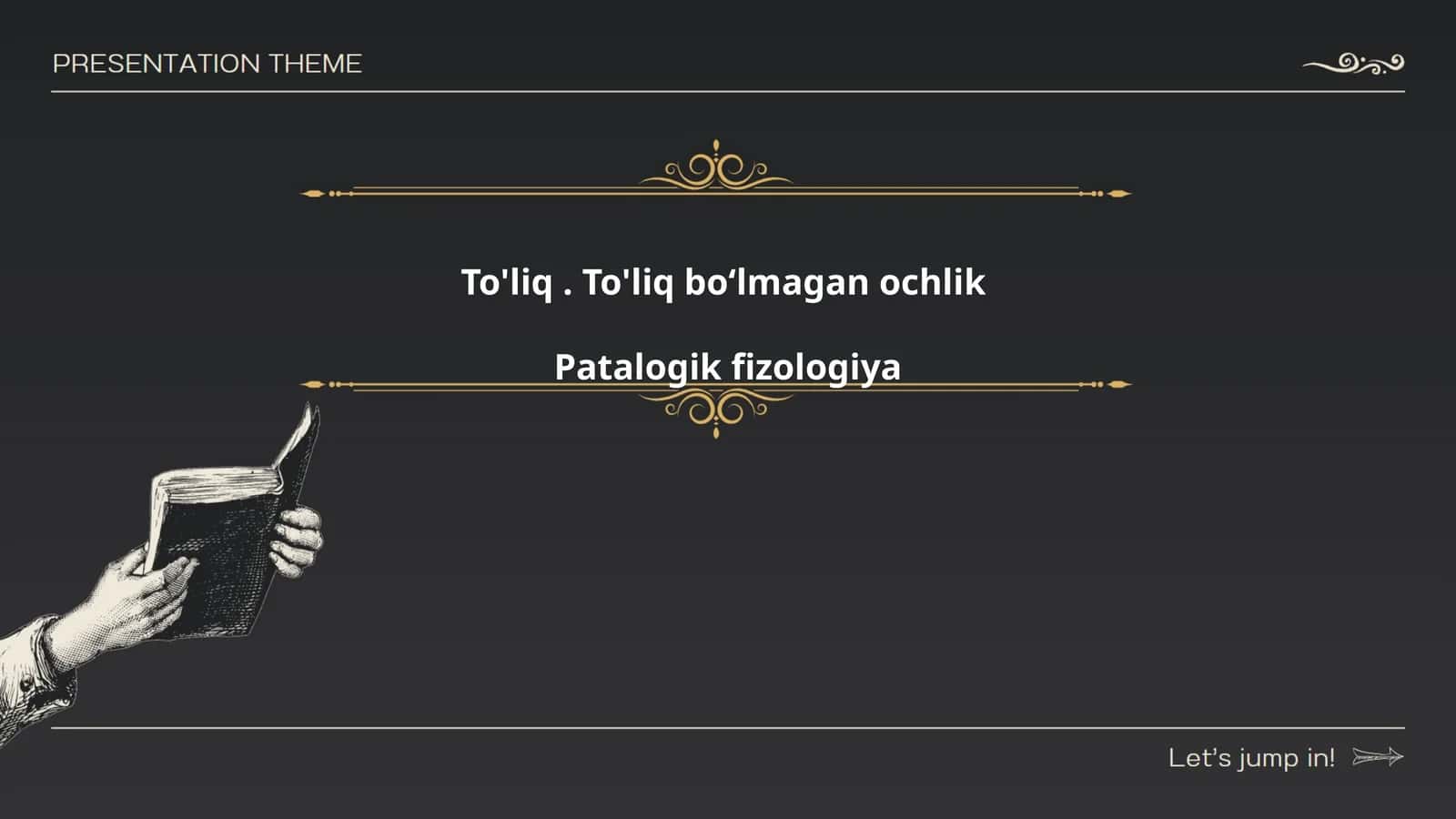 Ochlikning patofiziologik asoslari