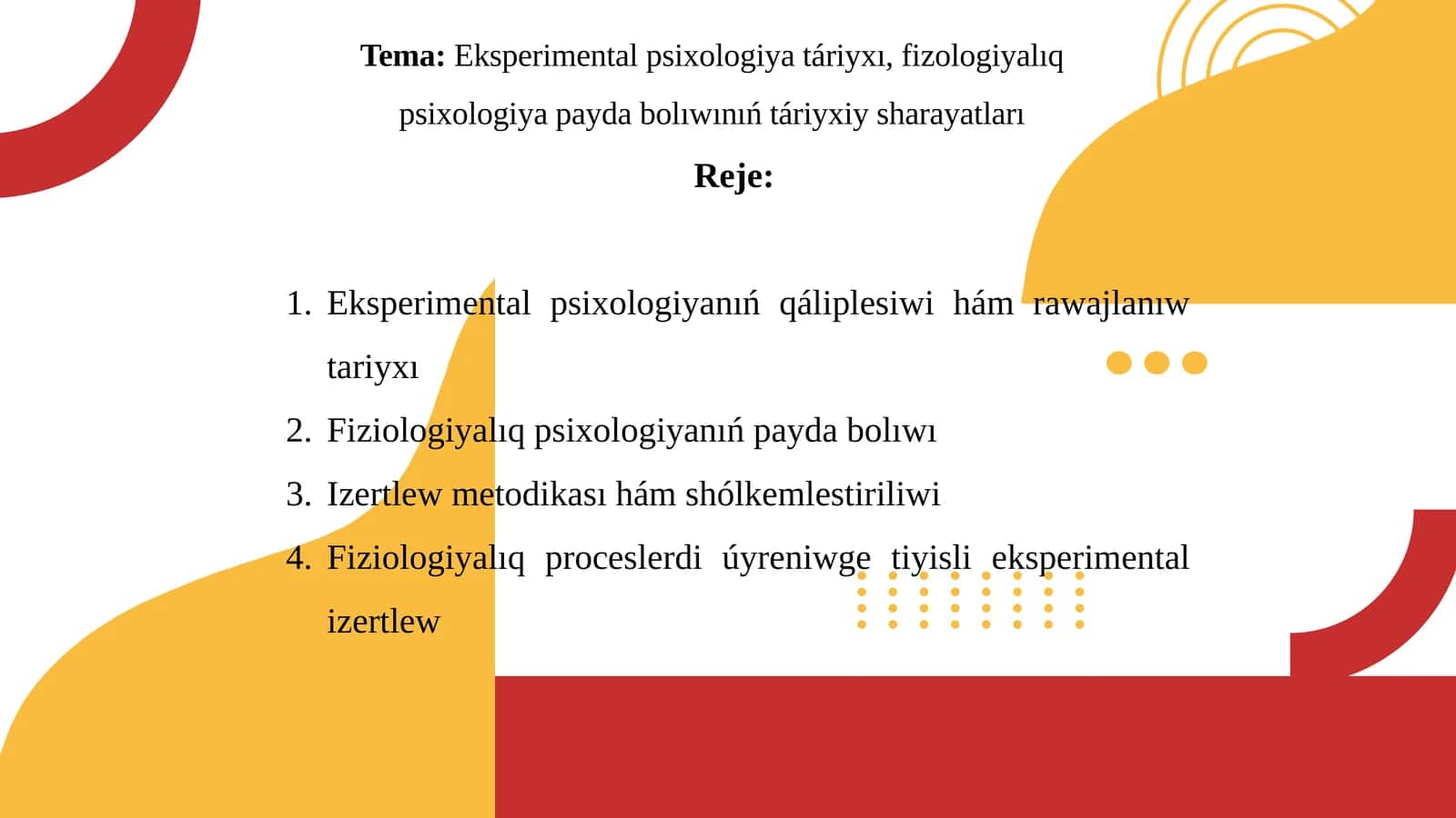 Eksperimental psixologiya táriyxı, fizologiyalıq psixologiya payda bolıwınıń táriyxsı