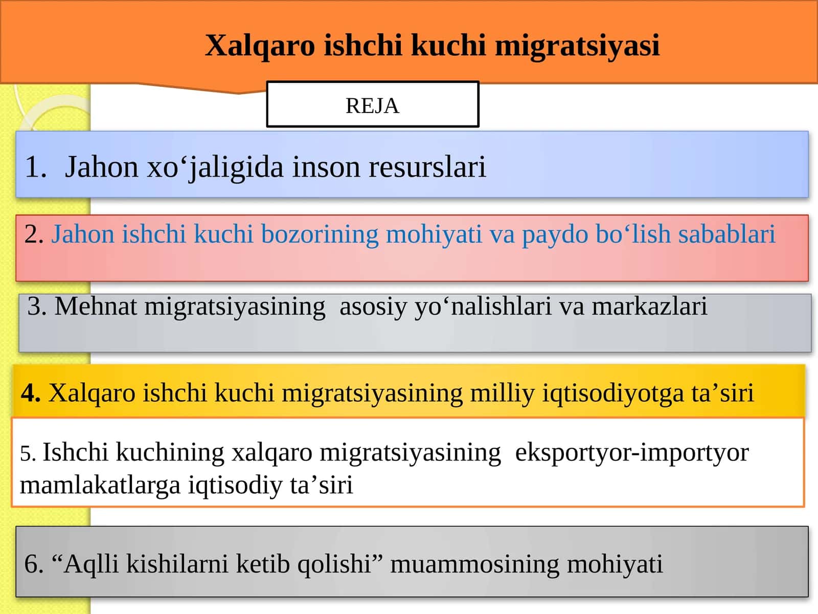 Хаlqаrо ishchi kuchi migrаtsiyasi