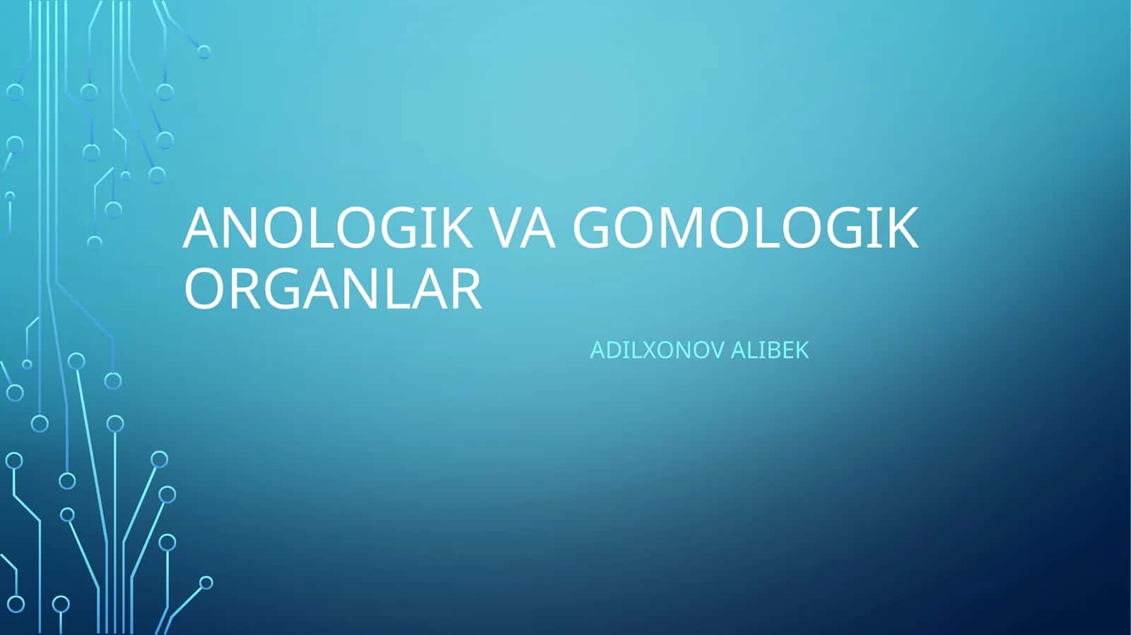 Anologik va gomologik organlar