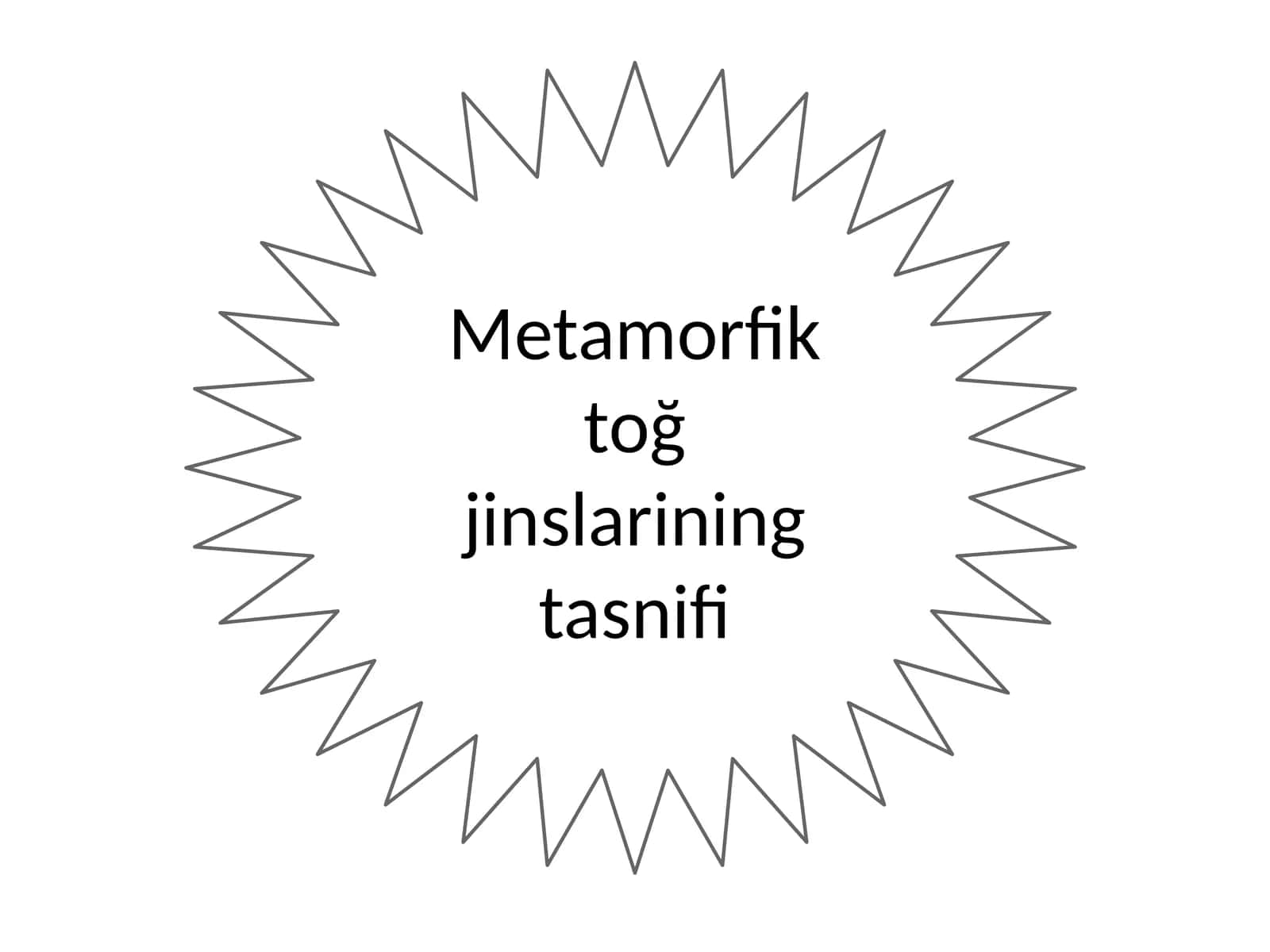 Metamorfik toğ jinslarining tasnifi