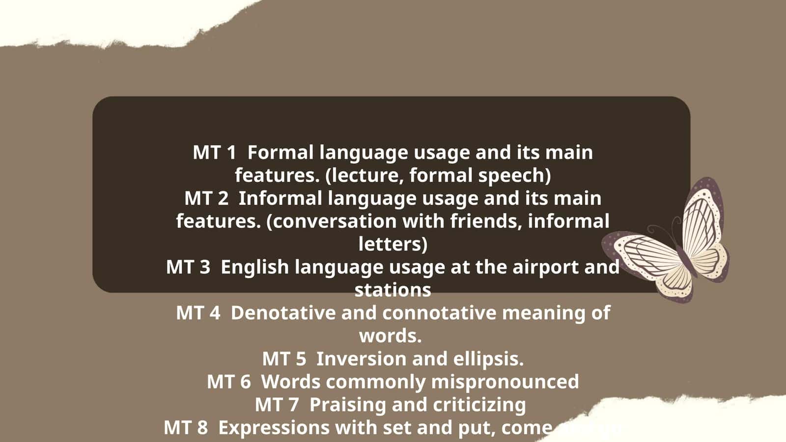 English Language Usage