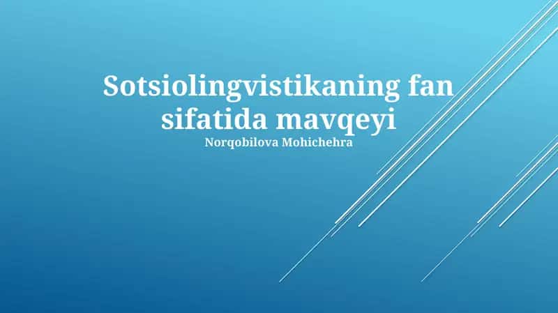 Социолингвистик тадқиқотларда 1970-йиллардан бошлаб кенг қўлланиладиган анкеталар ва интервьюлар орқали маълумот йиғиш усуллари