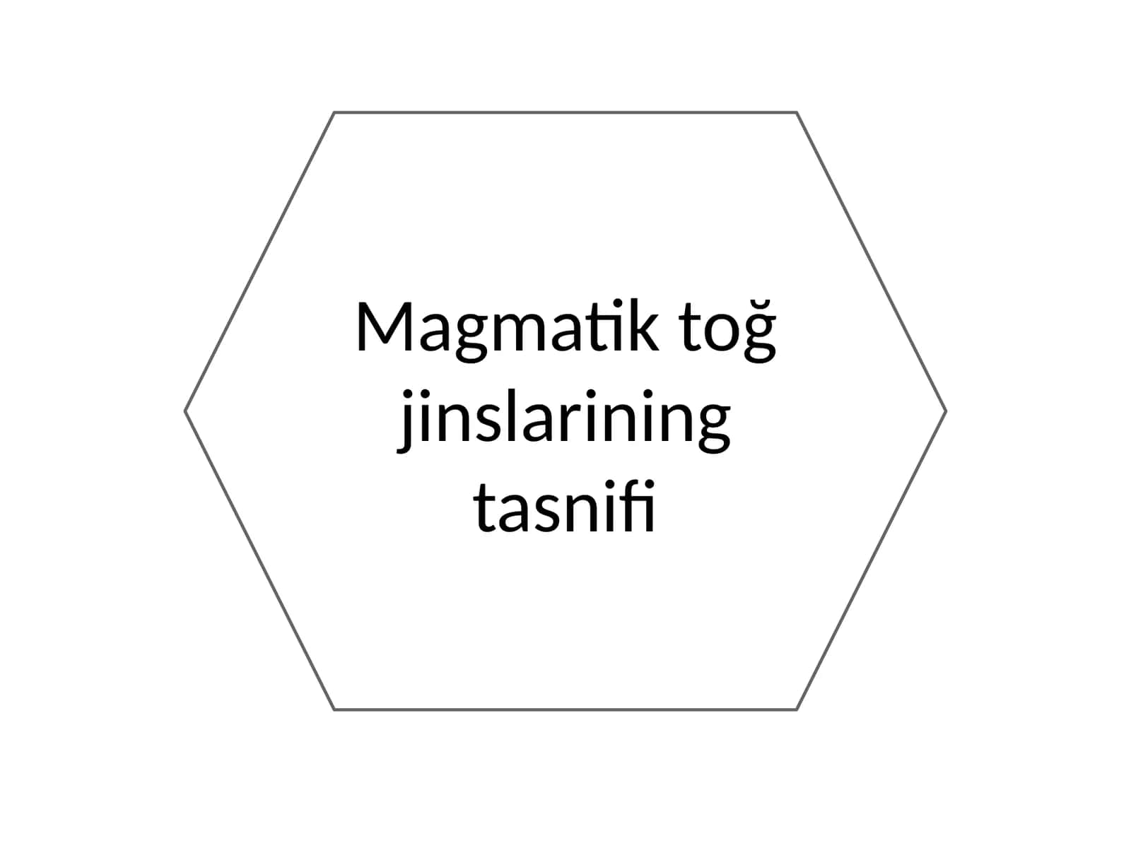Magmatik toğ jinslarining tasnifi