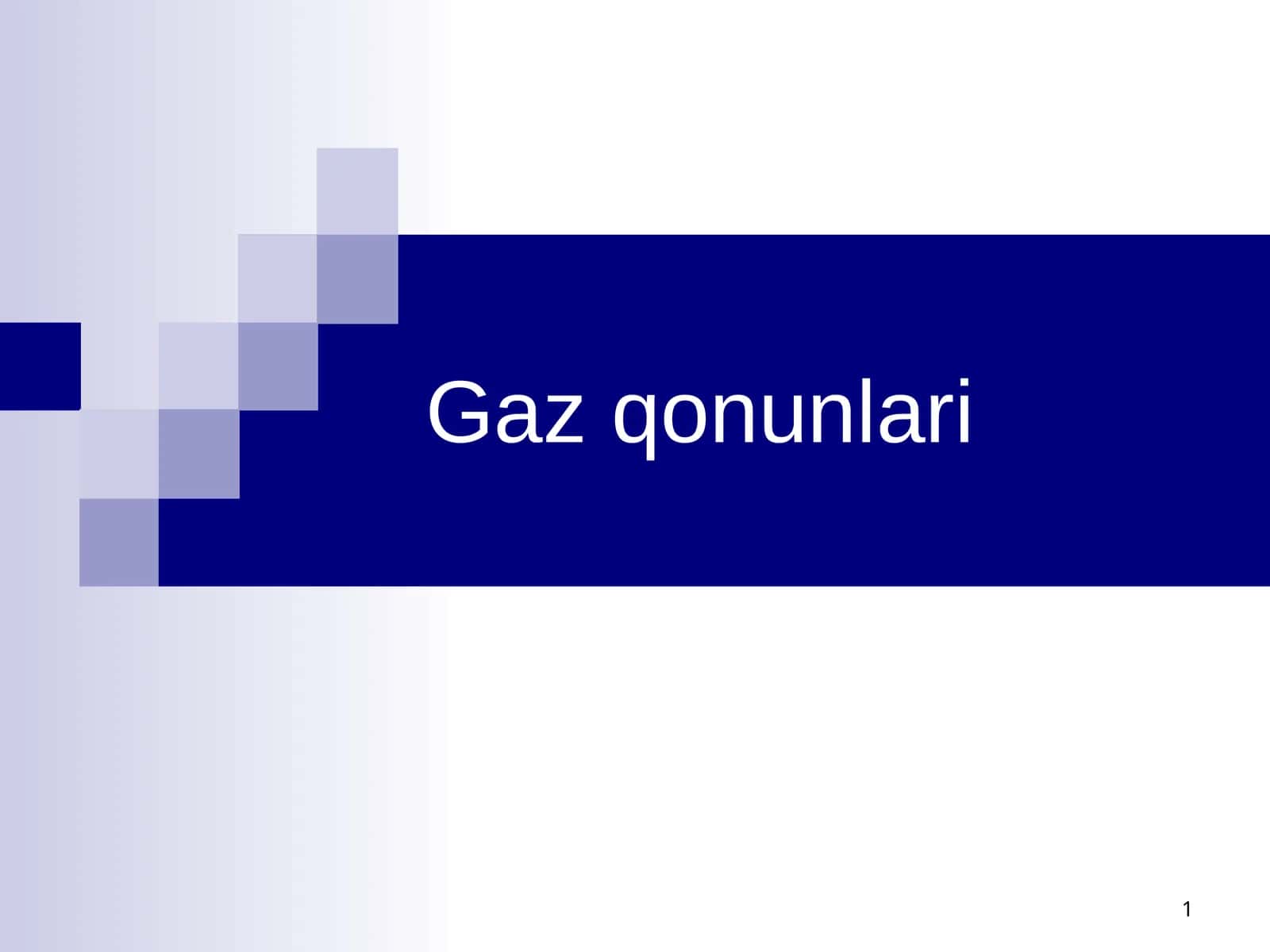 Ideal gaz